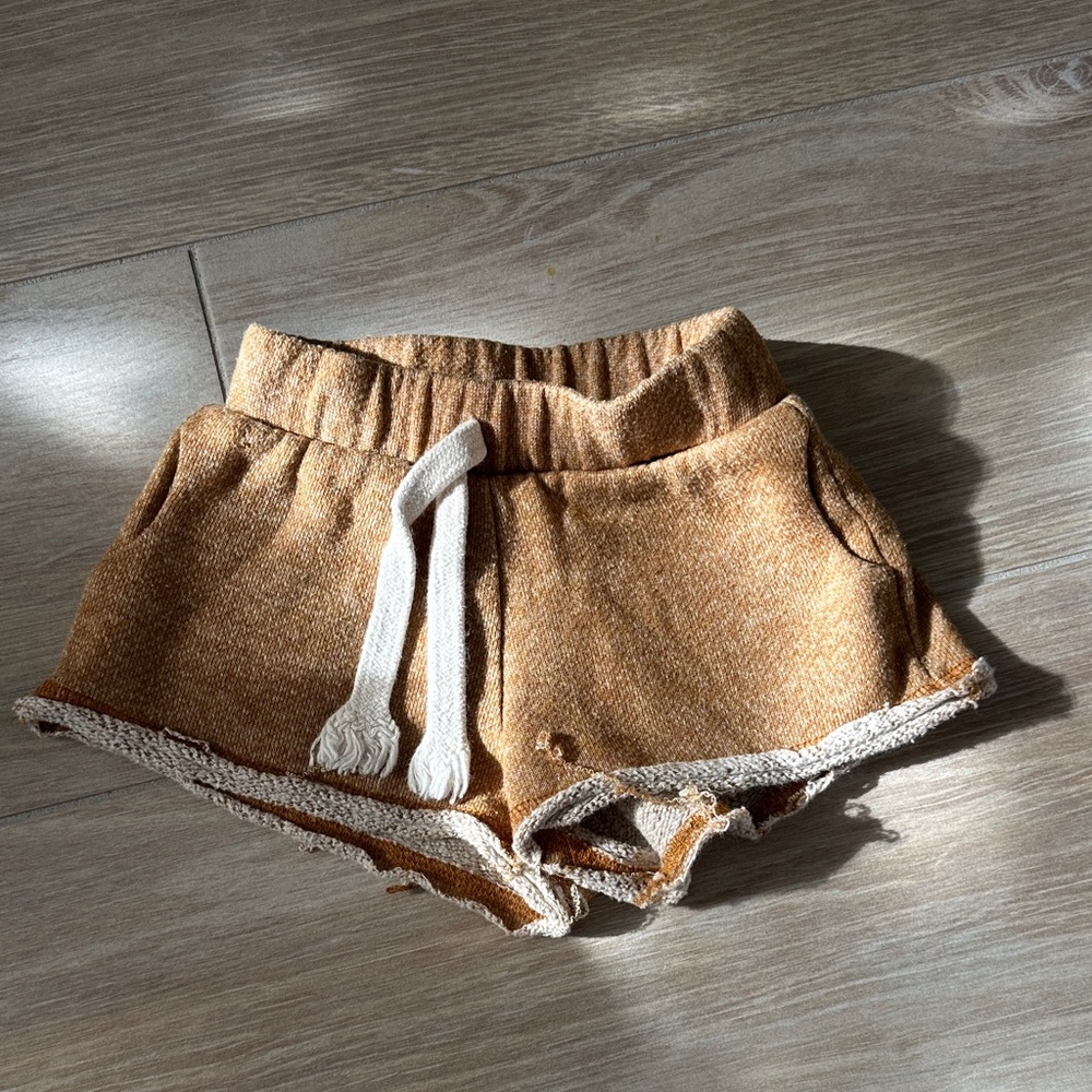 Stylish Tan Women's Athletic Shorts